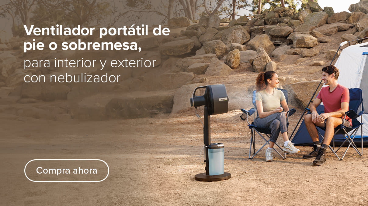 Ventilador portátil de pie o sobremesa Shark FlexBreeze Pro Mist con nebulizador. ¡Ideal para interior o exterior!